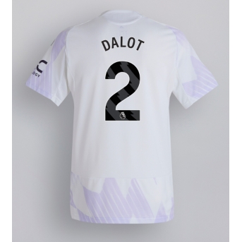 Billige Fotballdrakt Manchester United Diogo Dalot #2 Replika Bortedrakt 2025-26 Kortermet